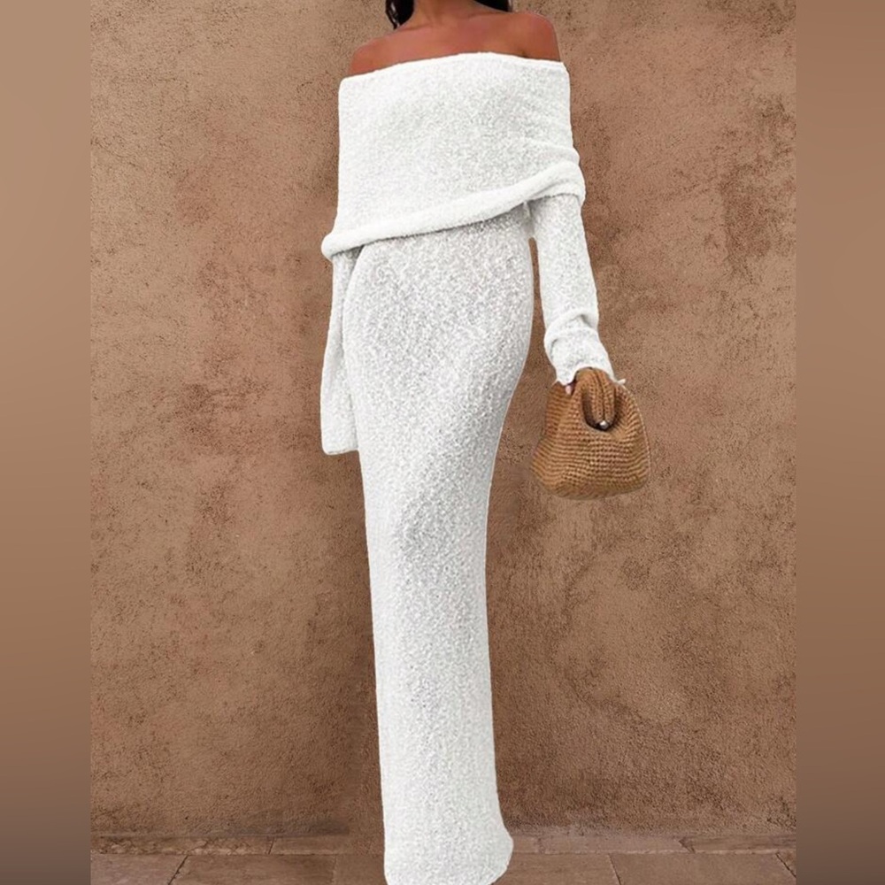SHEIN White Opulessa Dress
